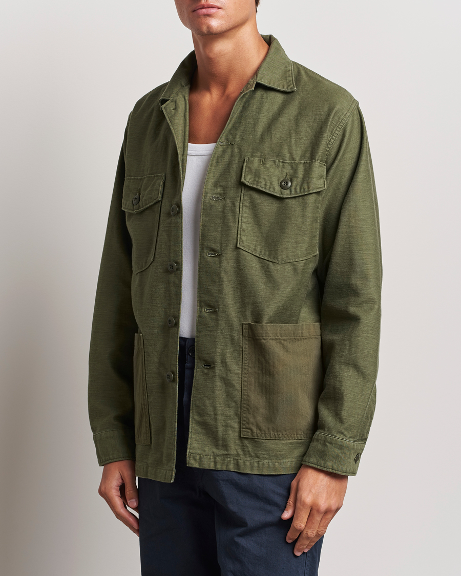 orSlow 4 Pockets US Army Shirt Dark Olive at CareOfCarl.com
