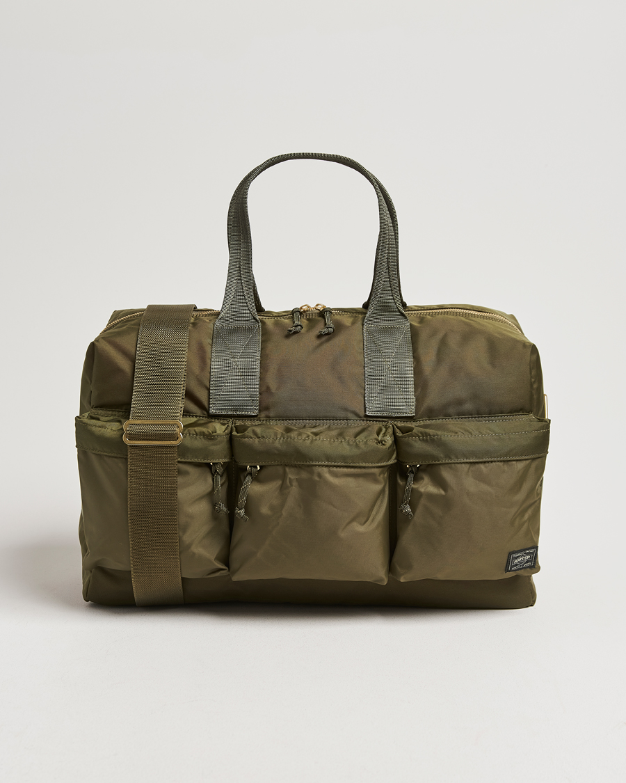 Men | Bags | Porter-Yoshida & Co. | Force 2Way Duffel Bag Olive Drab