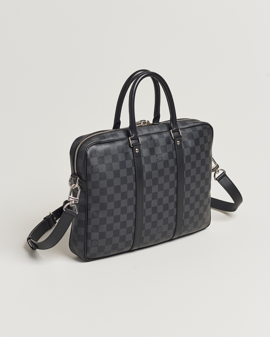 Men | Louis Vuitton Pre-Owned Porte-Documents Voyage Briefcase Damier Graphite | Louis Vuitton Pre-Owned | Porte-Documents Voyage Briefcase Damier Graphite