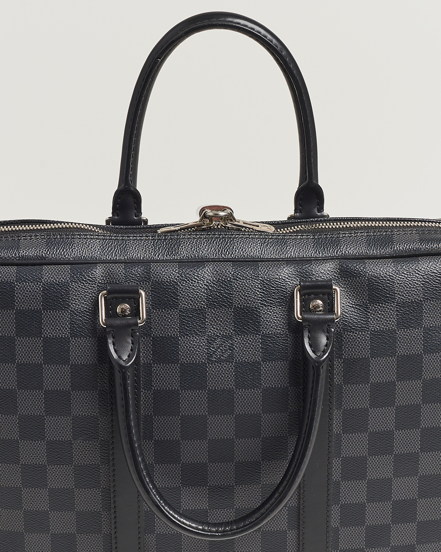 Men | Louis Vuitton Pre-Owned Porte-Documents Voyage Briefcase Damier Graphite | Louis Vuitton Pre-Owned | Porte-Documents Voyage Briefcase Damier Graphite