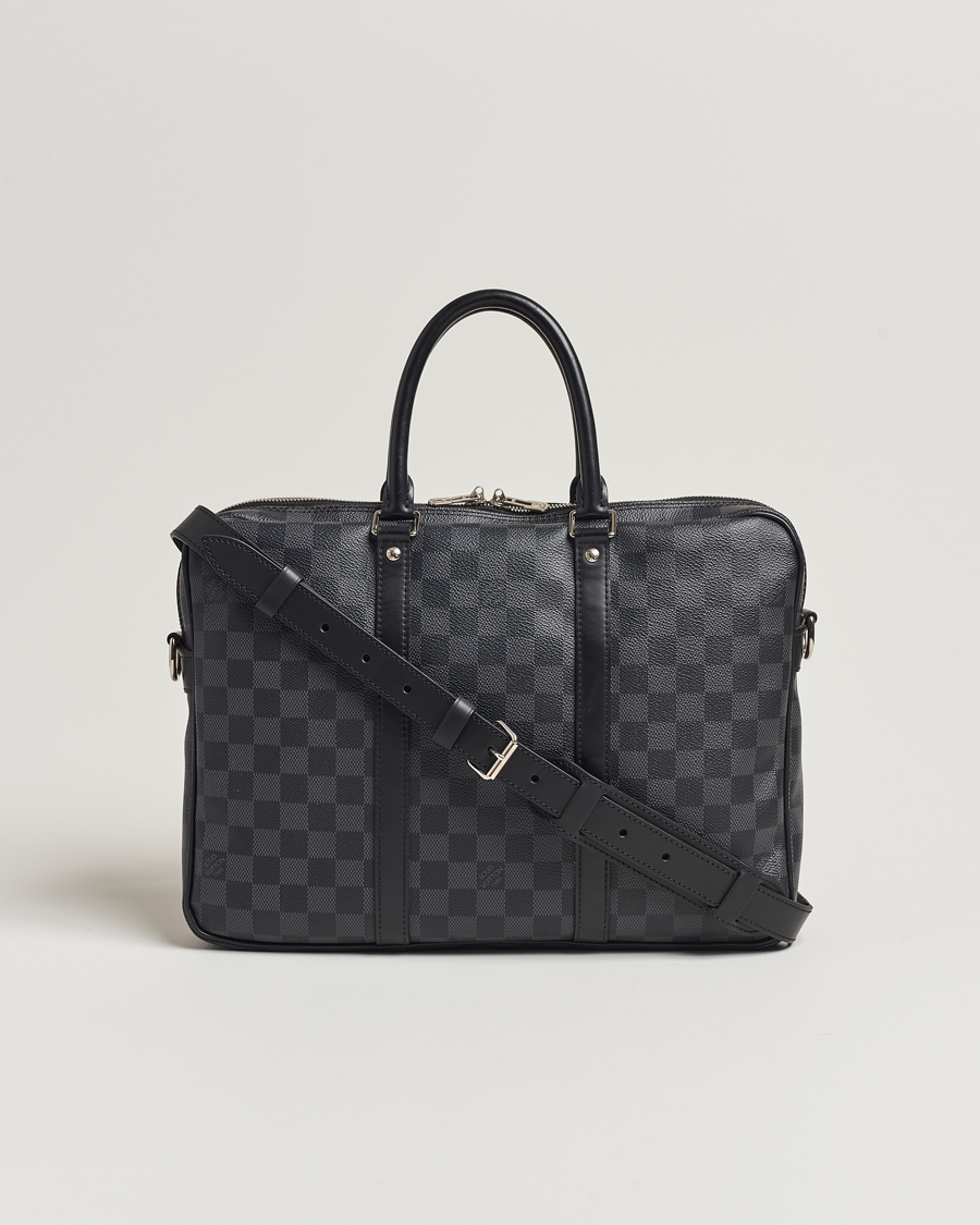 Men | Louis Vuitton Pre-Owned Porte-Documents Voyage Briefcase Damier Graphite | Louis Vuitton Pre-Owned | Porte-Documents Voyage Briefcase Damier Graphite
