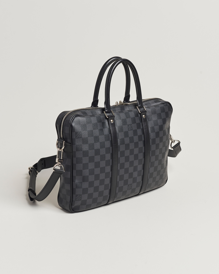 Men | Louis Vuitton Pre-Owned Porte-Documents Voyage Briefcase Damier Graphite | Louis Vuitton Pre-Owned | Porte-Documents Voyage Briefcase Damier Graphite