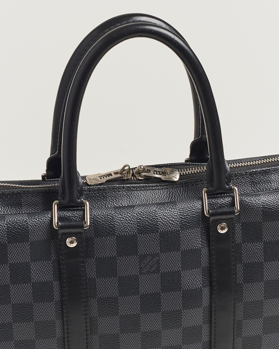 Men | Louis Vuitton Pre-Owned Porte-Documents Voyage Briefcase Damier Graphite | Louis Vuitton Pre-Owned | Porte-Documents Voyage Briefcase Damier Graphite