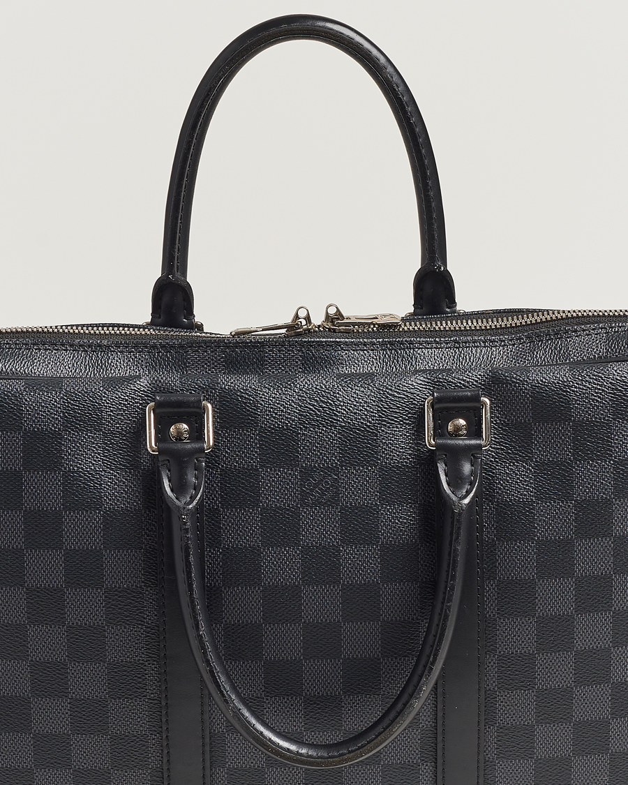 Men | Louis Vuitton Pre-Owned Porte-Documents Voyage Briefcase Damier Graphite | Louis Vuitton Pre-Owned | Porte-Documents Voyage Briefcase Damier Graphite