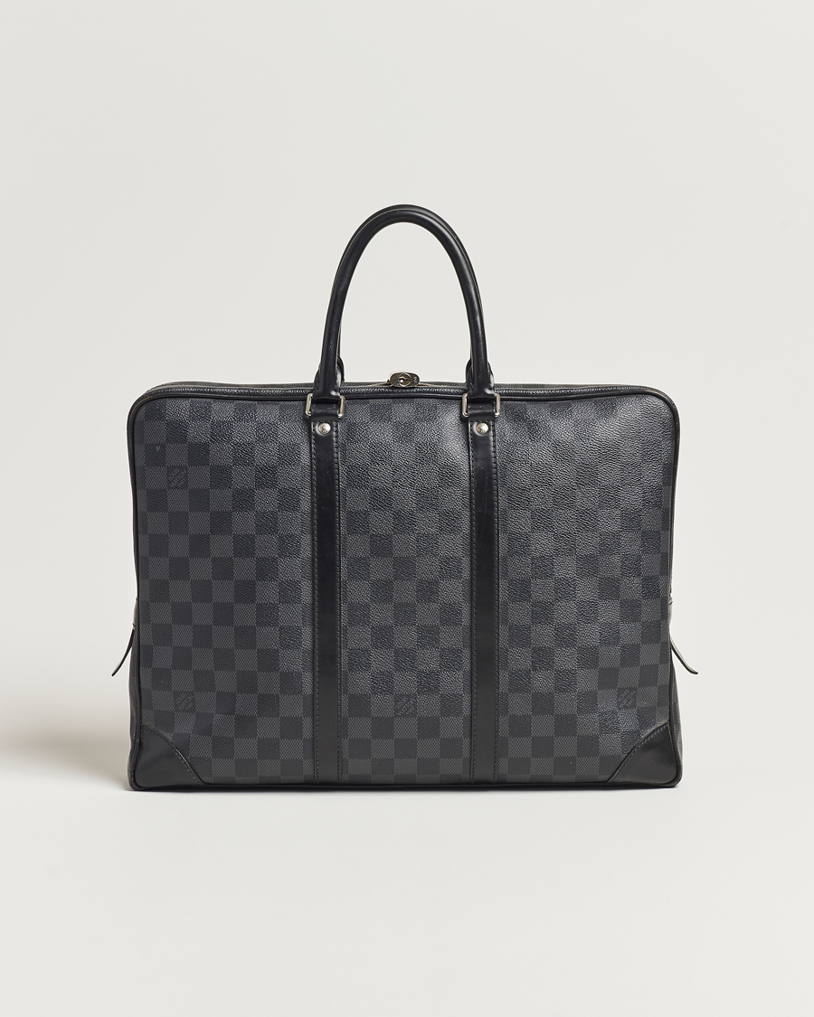 Men | Louis Vuitton Pre-Owned Porte-Documents Voyage Briefcase Damier Graphite | Louis Vuitton Pre-Owned | Porte-Documents Voyage Briefcase Damier Graphite
