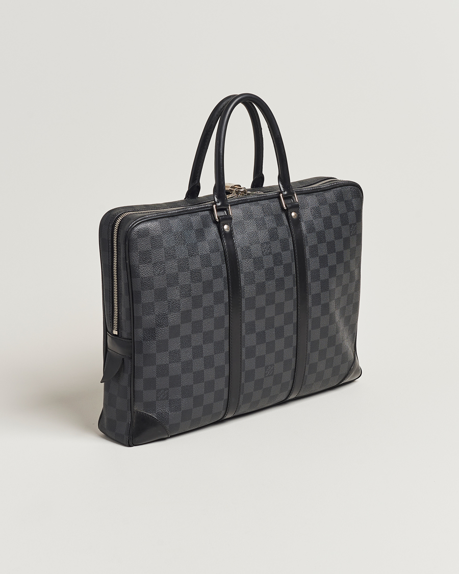 Men | Louis Vuitton Pre-Owned Porte-Documents Voyage Briefcase Damier Graphite | Louis Vuitton Pre-Owned | Porte-Documents Voyage Briefcase Damier Graphite