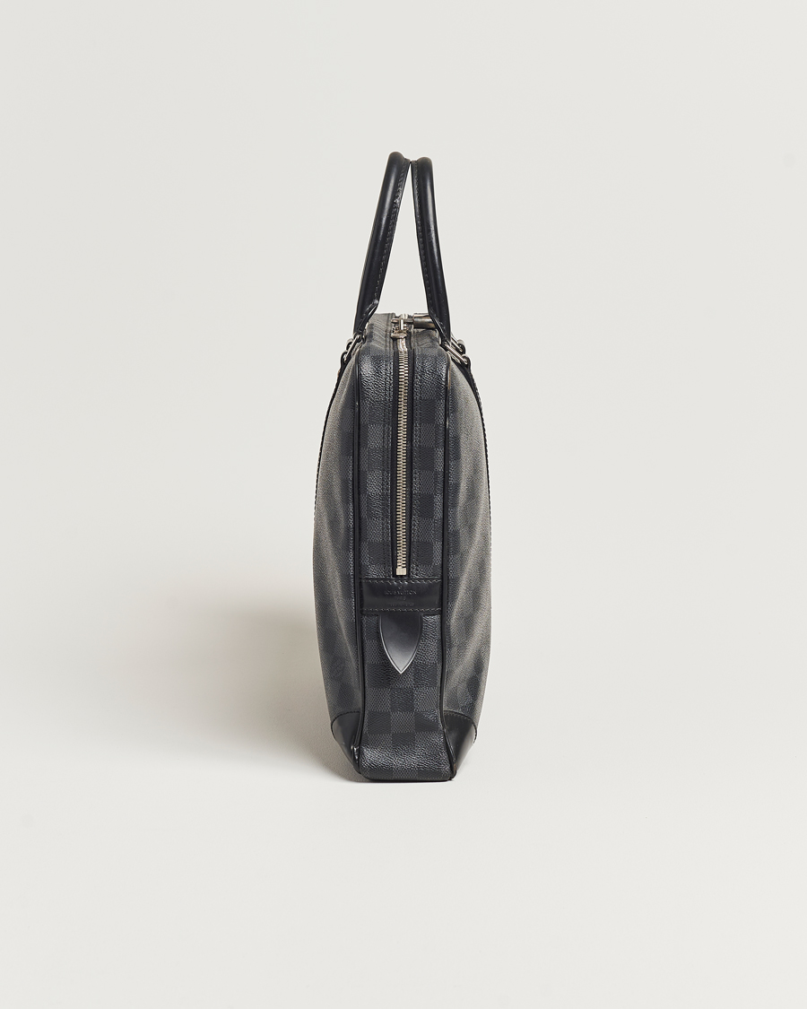 Men | Louis Vuitton Pre-Owned Porte-Documents Voyage Briefcase Damier Graphite | Louis Vuitton Pre-Owned | Porte-Documents Voyage Briefcase Damier Graphite