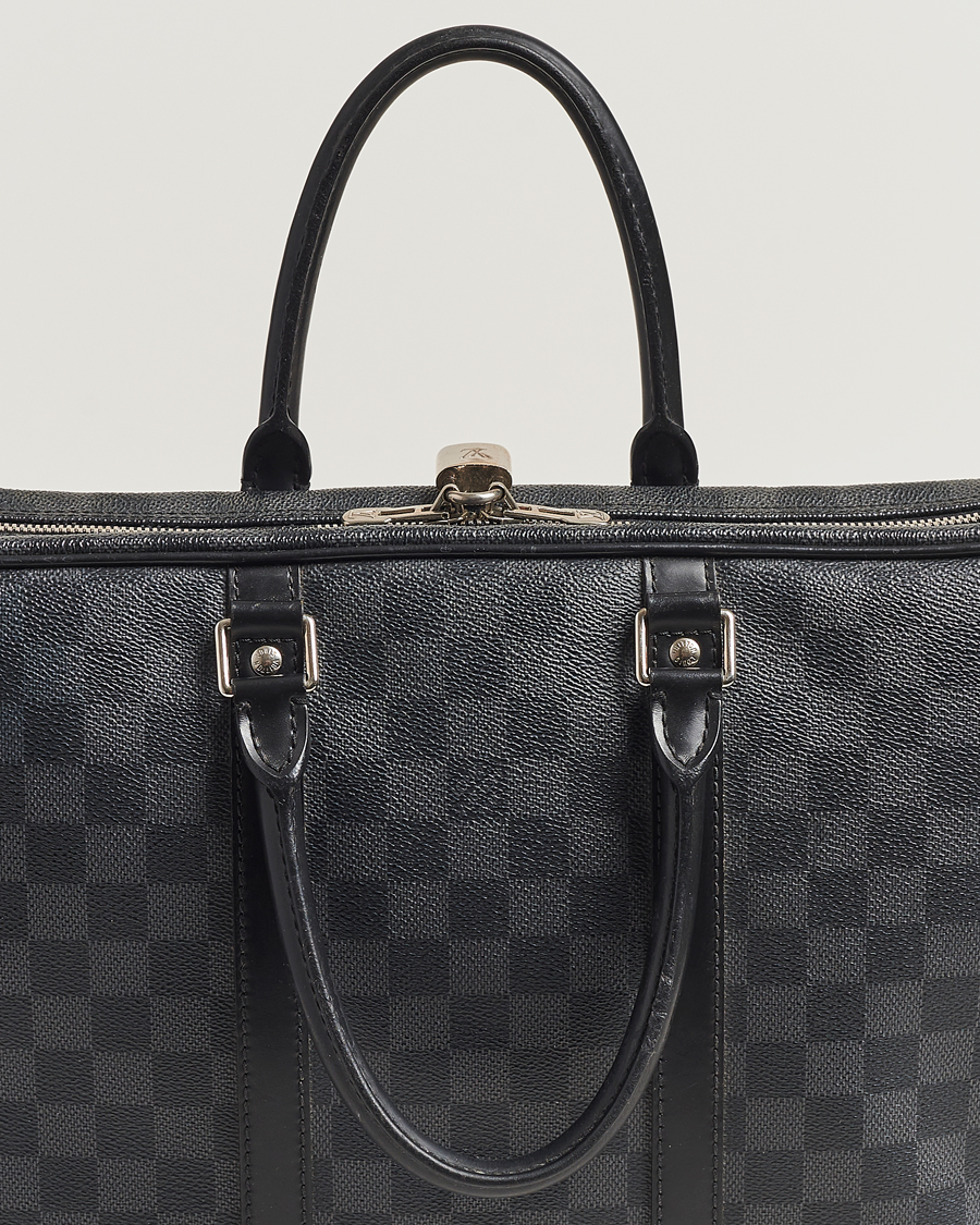 Men | Louis Vuitton Pre-Owned Porte-Documents Voyage Briefcase Damier Graphite | Louis Vuitton Pre-Owned | Porte-Documents Voyage Briefcase Damier Graphite