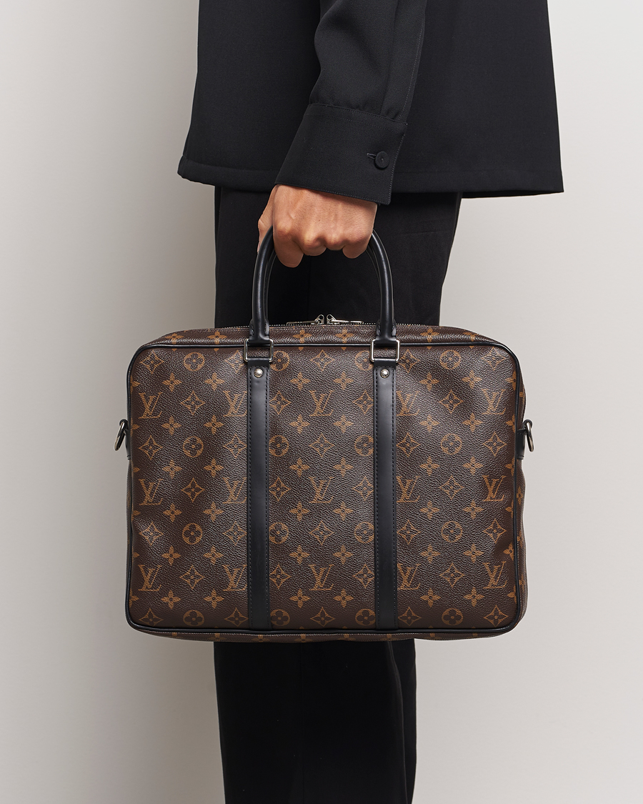 Men | Louis Vuitton Pre-Owned Porte-Documents Voyage Briefcase Monogram | Louis Vuitton Pre-Owned | Porte-Documents Voyage Briefcase Monogram