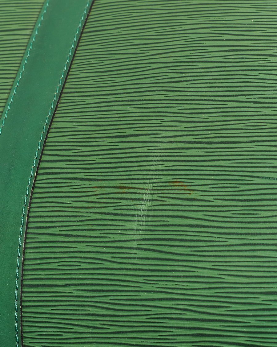 Men | Louis Vuitton Pre-Owned Keepall 50 EPI Leather Bag Green | Louis Vuitton Pre-Owned | Keepall 50 EPI Leather Bag Green