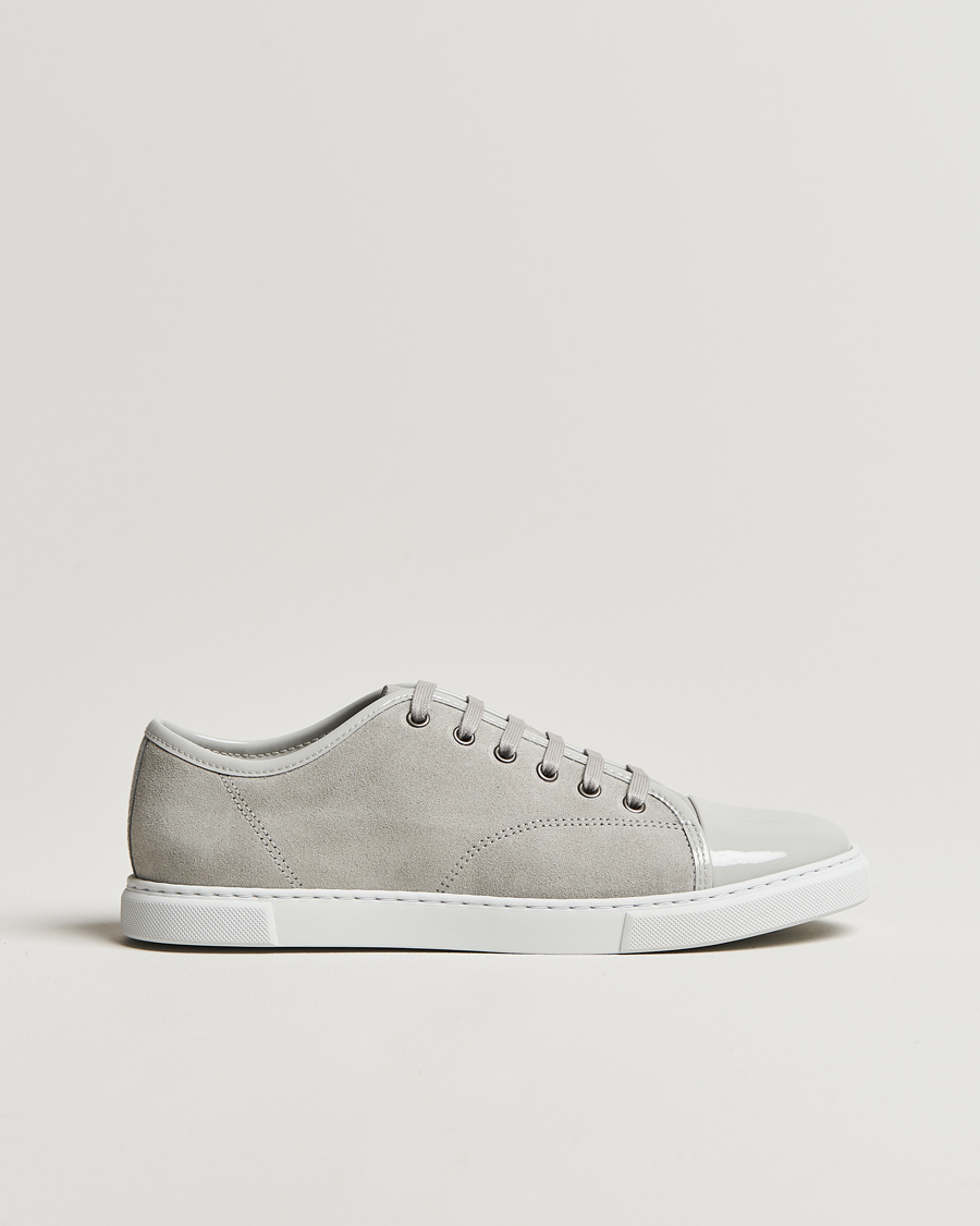 Men | Lanvin Womens Patent Cap Toe Sneaker Powder Gray | Lanvin | Womens Patent Cap Toe Sneaker Powder Gray