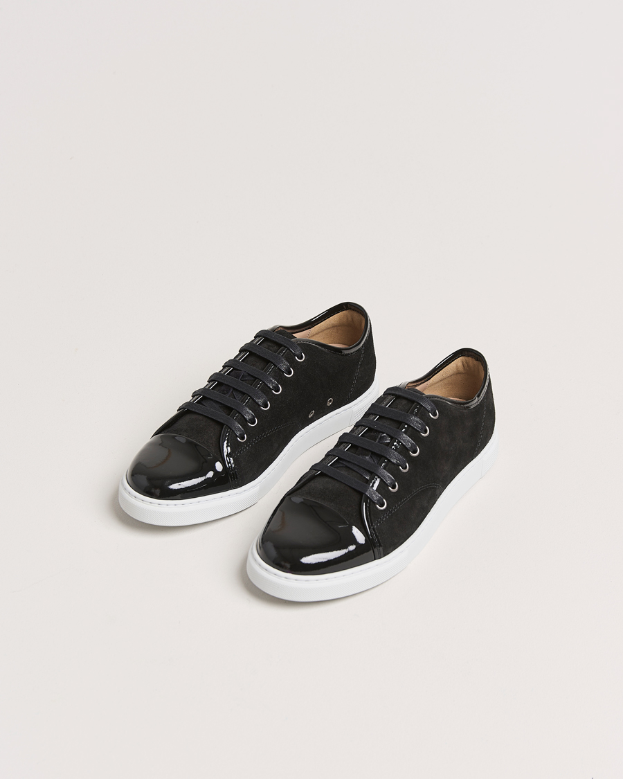 Men | Lanvin Womens Patent Cap Toe Sneaker Black | Lanvin | Womens Patent Cap Toe Sneaker Black