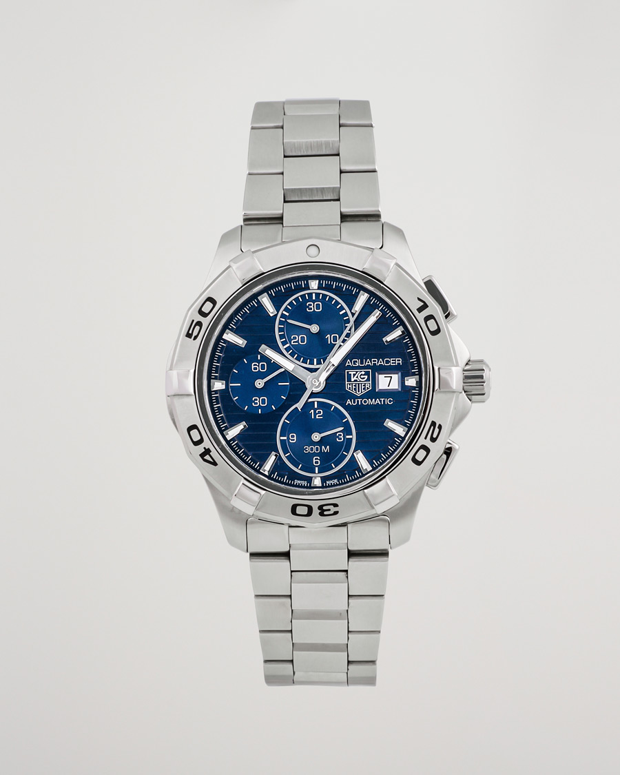 Tag Heuer Pre-Owned Aquaracer 300M Chrono Silver at