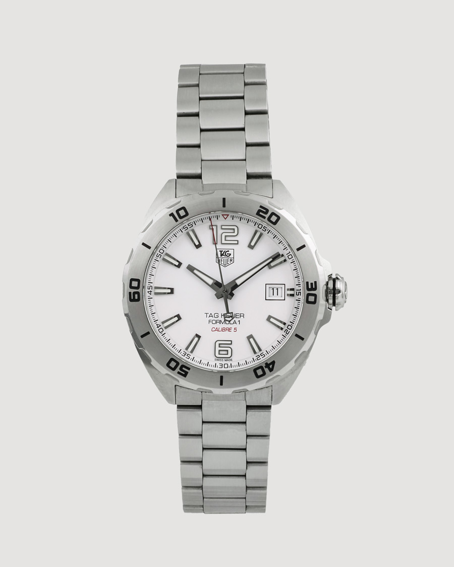 Men | Tag Heuer Pre-Owned Formula 1 Calibre 5 WAZ2114 Silver | Tag Heuer Pre-Owned | Formula 1 Calibre 5 WAZ2114 Silver