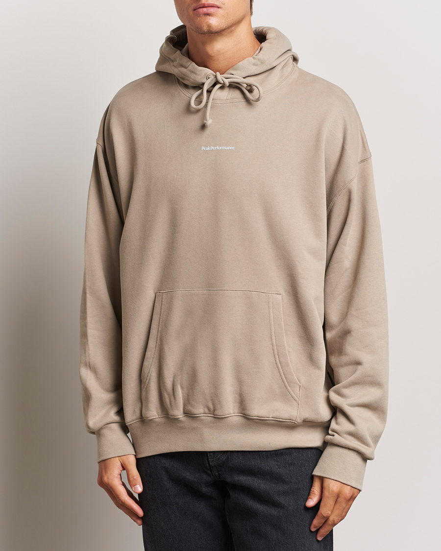 Men | Sweaters & Knitwear | Peak Performance | Original Terry Hoodie Avid Beige