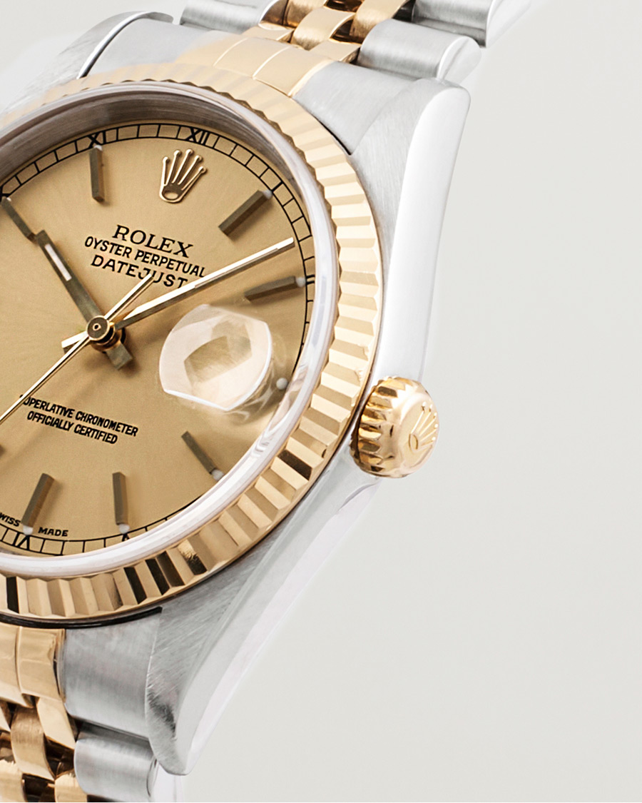 Men | Rolex Pre-Owned Datejust 16233 G/S Silver | Rolex Pre-Owned | Datejust 16233 G/S Silver