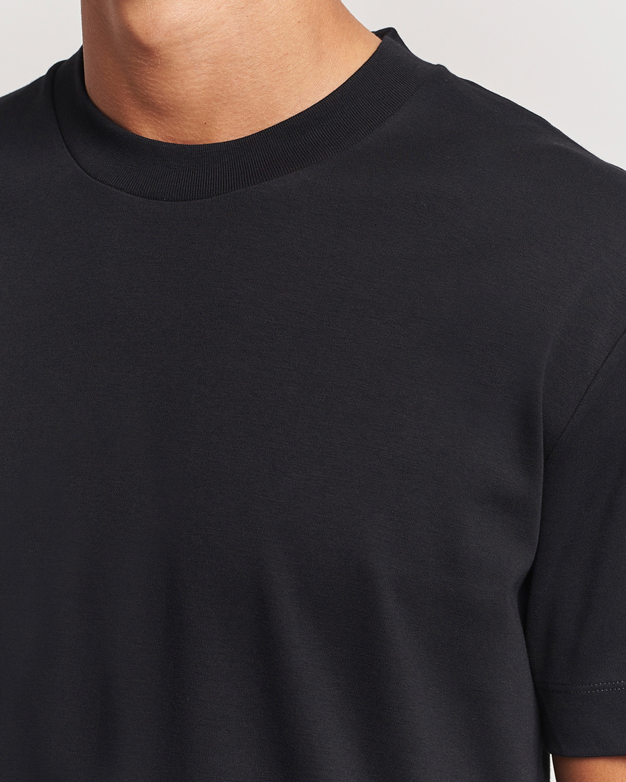 Men | T-Shirts | Sunspel | Heavy Weight Supima Cotton T-Shirt Black