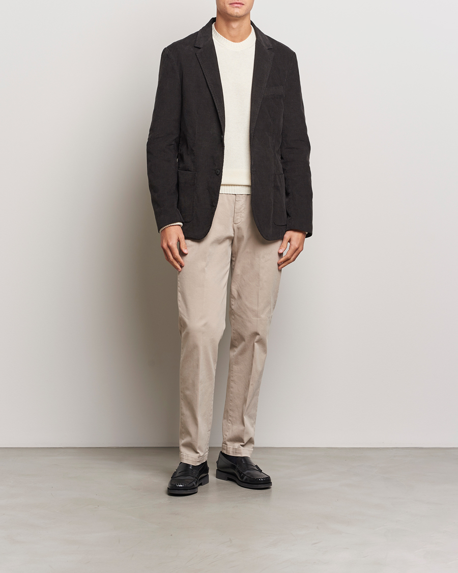 Men | Blazers | Sunspel | Relaxed Corduroy Blazer Coffee