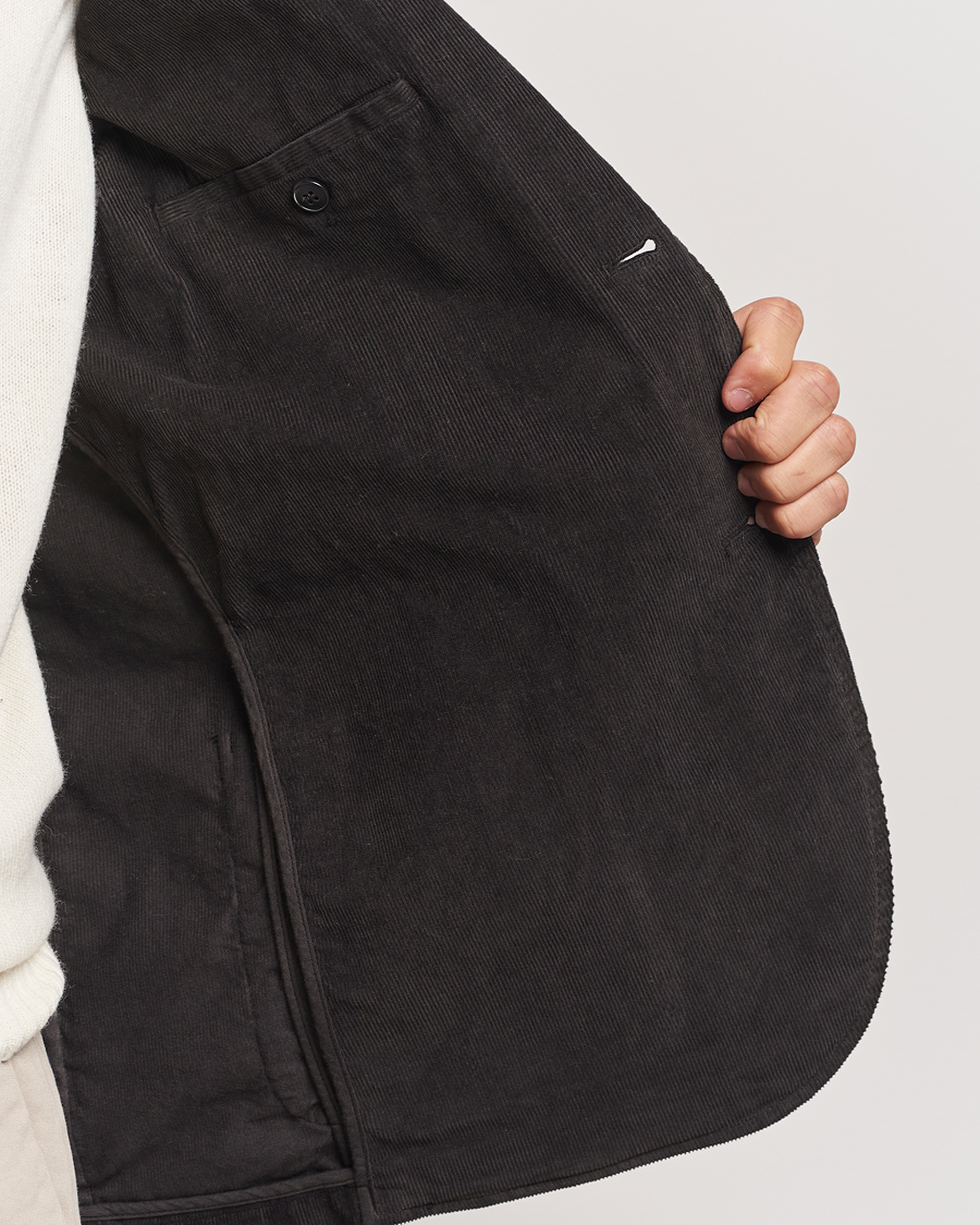 Men | Blazers | Sunspel | Relaxed Corduroy Blazer Coffee