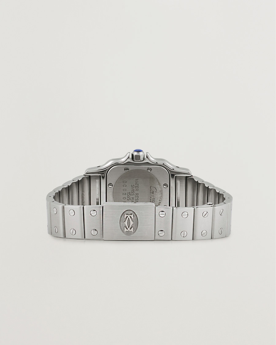 Men | Cartier Pre-Owned Santos Galbée 1565 Silver | Cartier Pre-Owned | Santos Galbée 1565 Silver