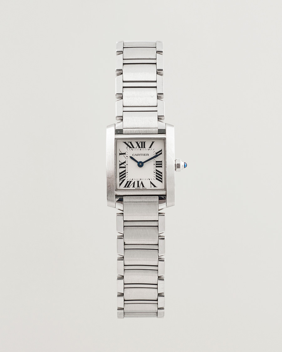 Men | Cartier Pre-Owned Tank Française 2384 Silver | Cartier Pre-Owned | Tank Française 2384 Silver
