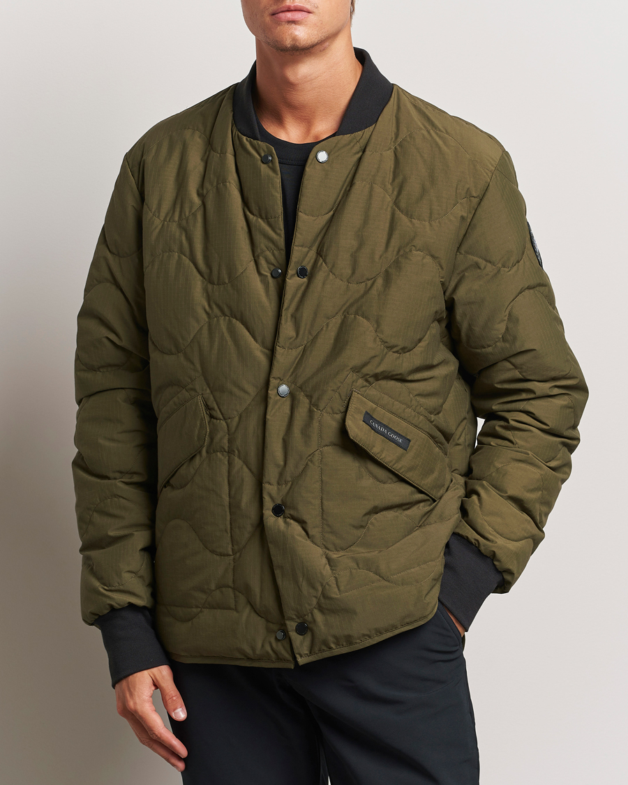 Men | Coats & Jackets | Canada Goose Black Label | Boswell Reversible Jacket Military Green