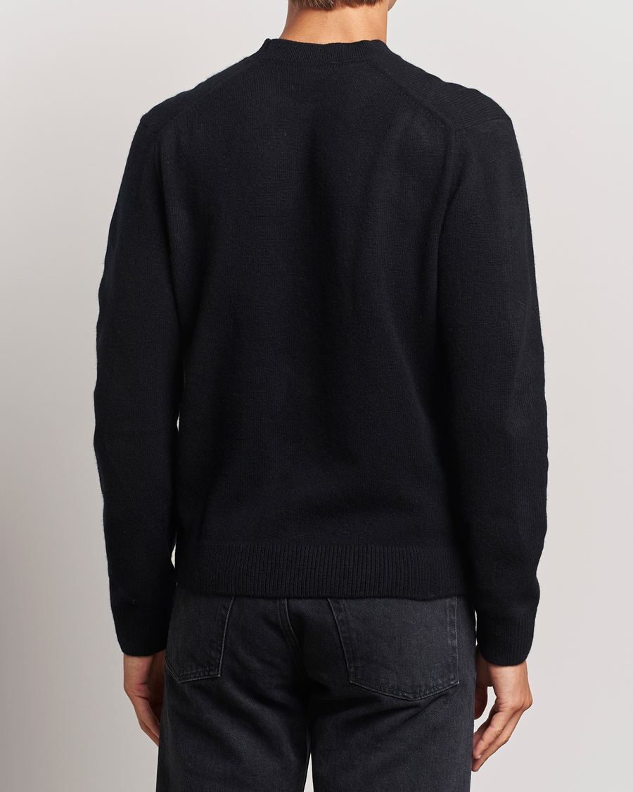 Men | Sweaters & Knitwear | Maison Kitsuné | Bold Fox Lambswool Crew Neck Black