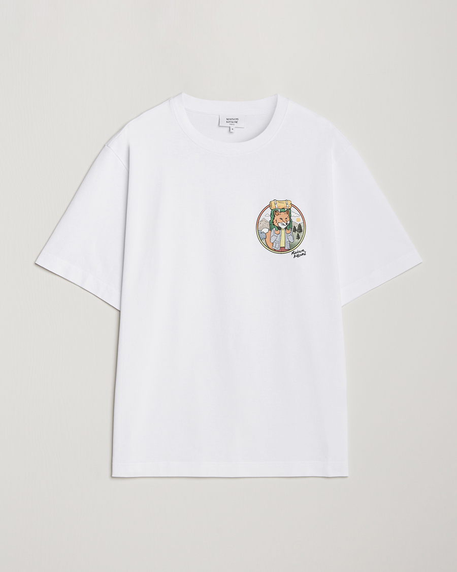 Men | T-Shirts | Maison Kitsuné | Rambling Fox T-Shirt White