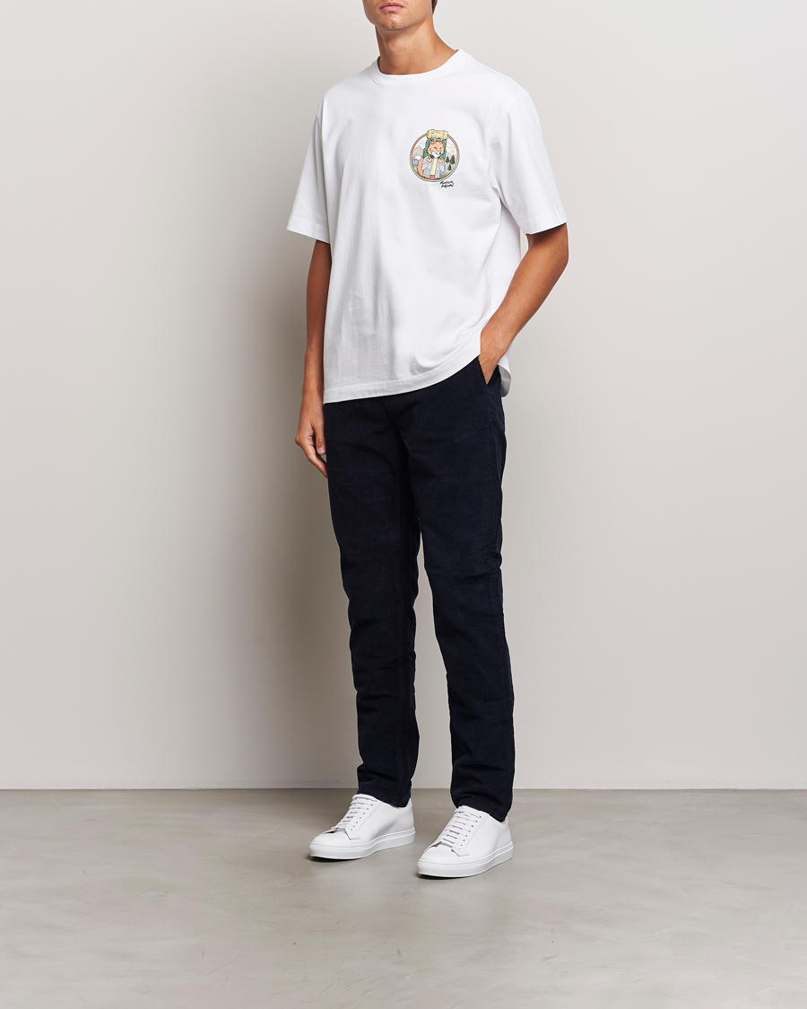 Men | T-Shirts | Maison Kitsuné | Rambling Fox T-Shirt White