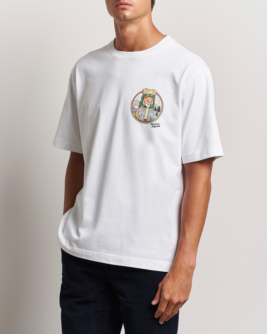 Men | T-Shirts | Maison Kitsuné | Rambling Fox T-Shirt White