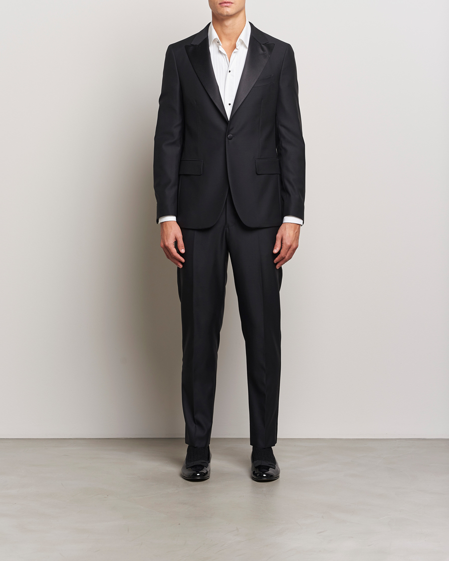 Men | Suits | Boglioli | Milano Single Breasted Tuxedo Black