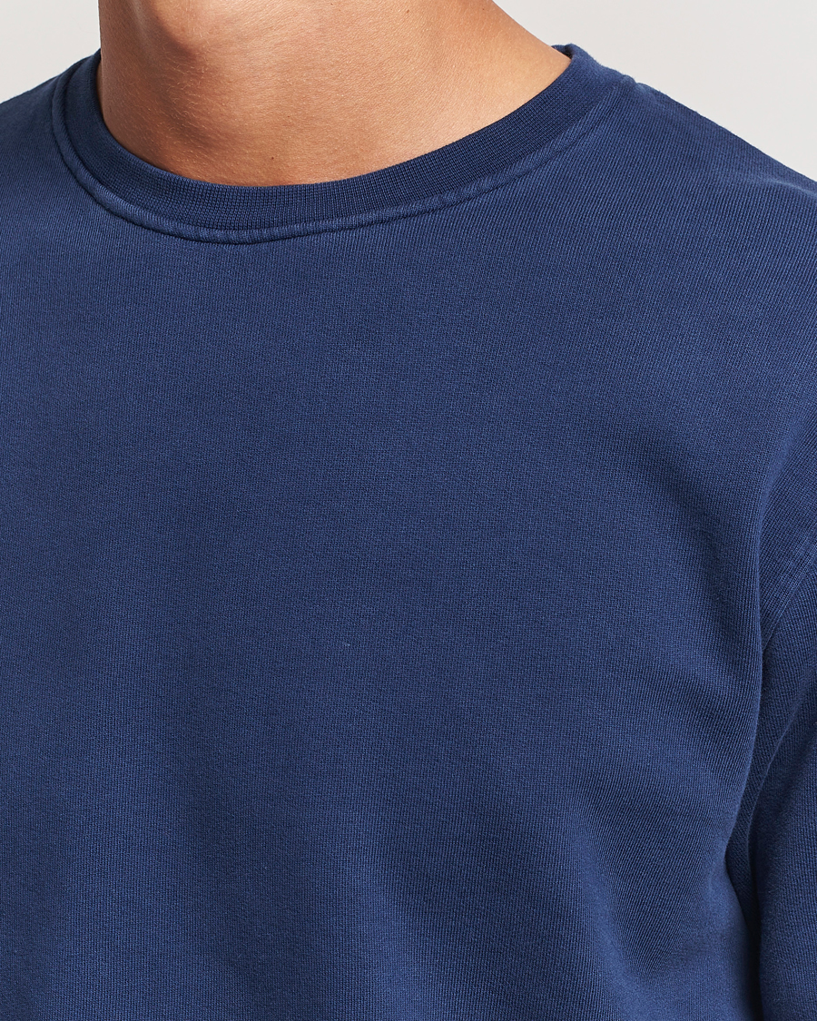 Men | Sweaters & Knitwear | Colorful Standard | Classic Organic Crew Neck Sweat Marine Blue
