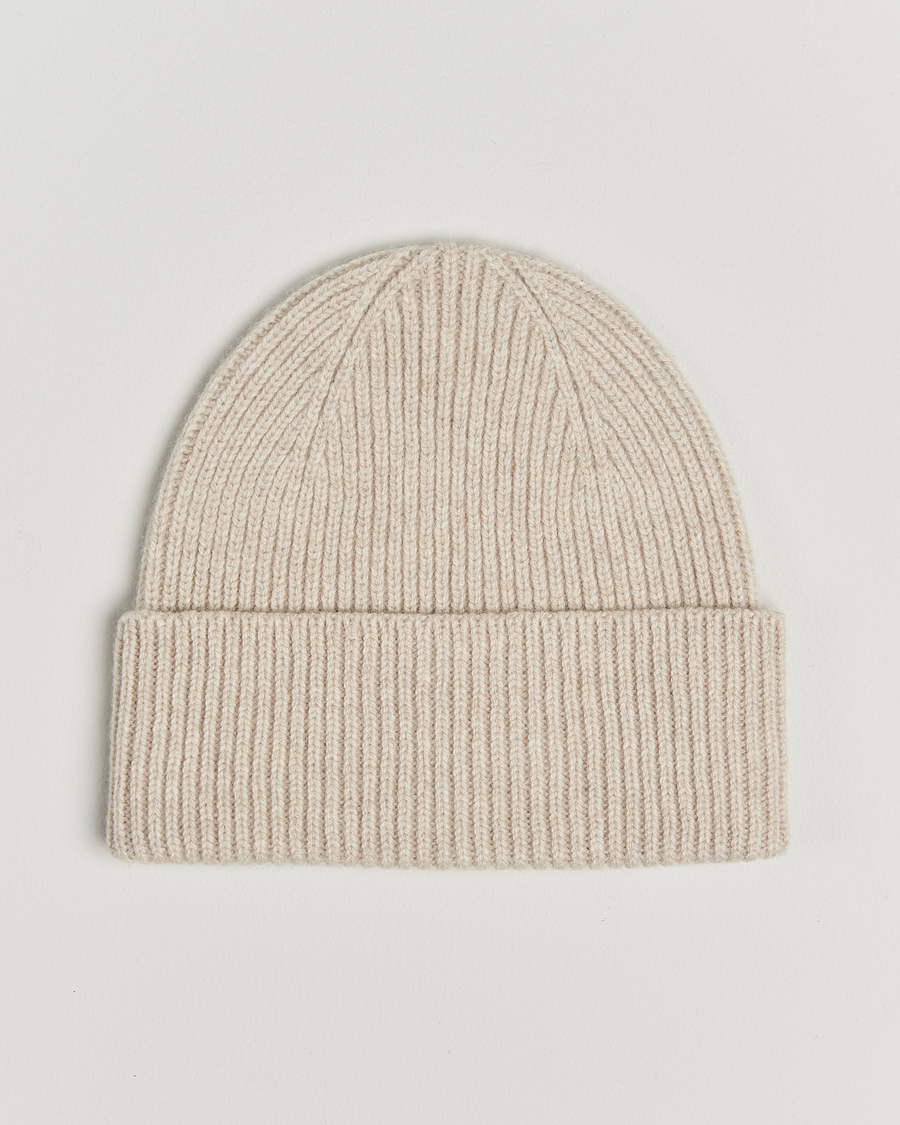 Men | Beanies | Colorful Standard | Merino Wool Beanie Ivory White