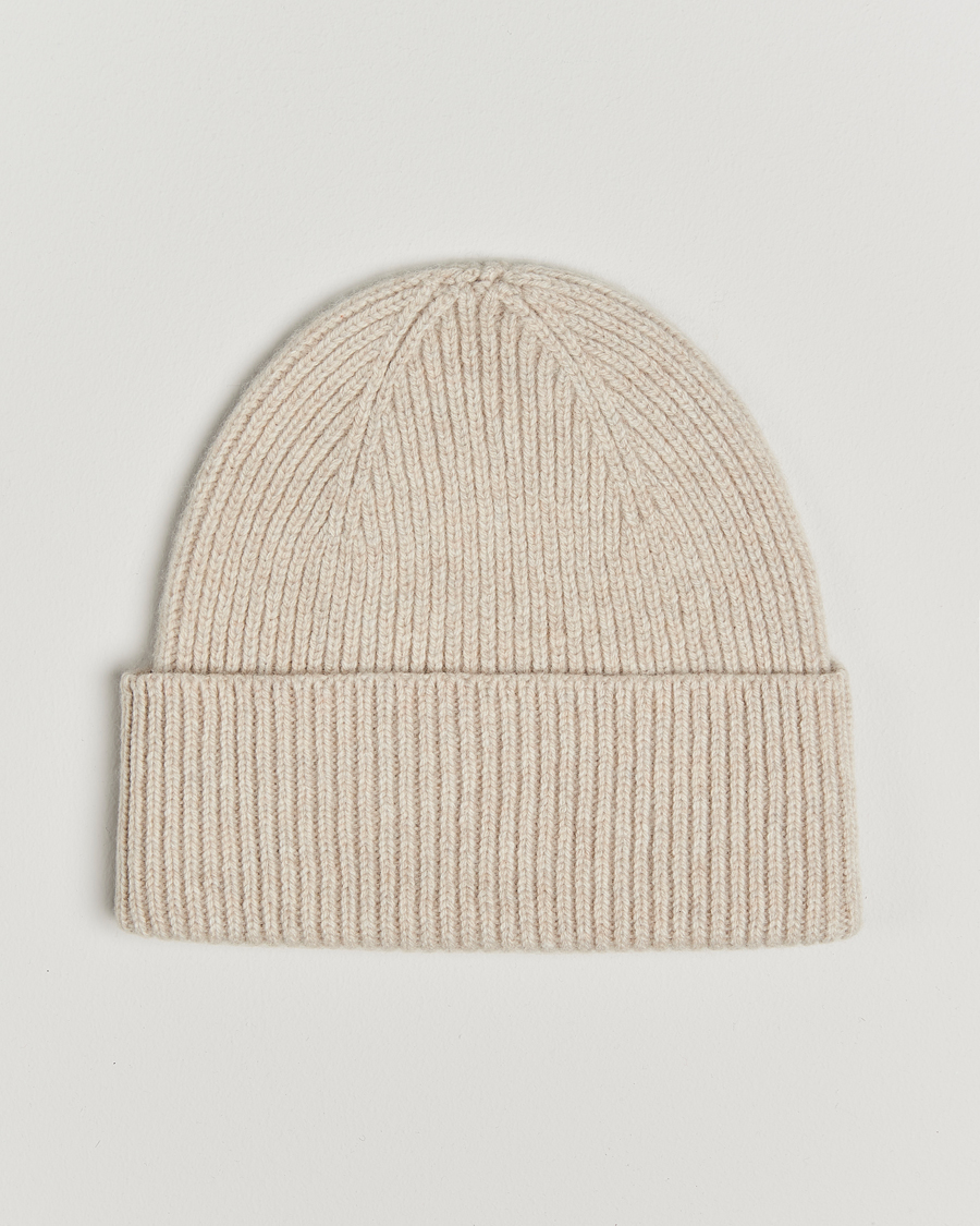 Men | Beanies | Colorful Standard | Merino Wool Beanie Ivory White