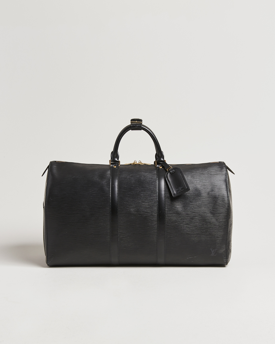Louis Vuitton Pre-Owned Keepall 50 Epi Leather Travel Bag Black at
