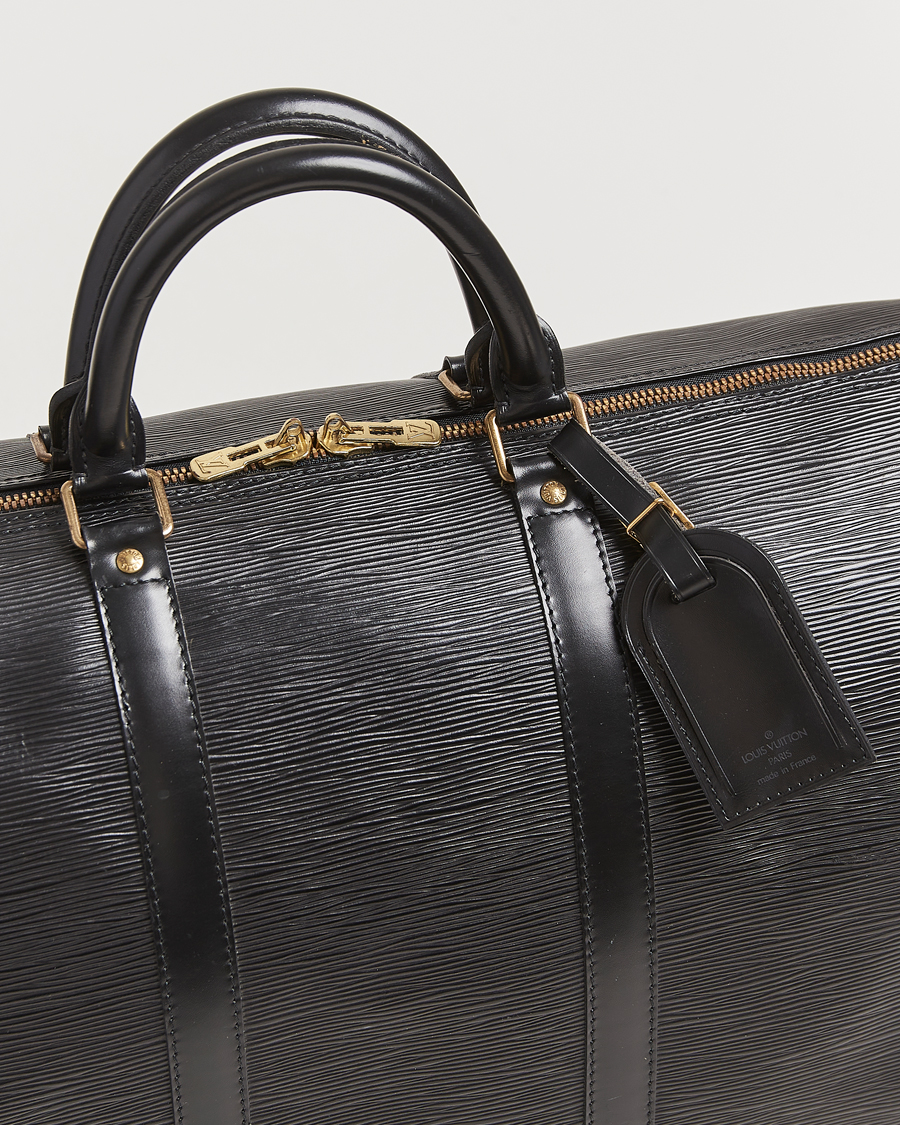 Louis Vuitton Pre-Owned Keepall 50 Epi Leather Travel Bag Black at