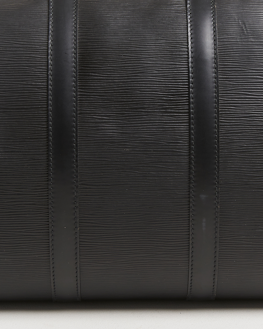 Men | Louis Vuitton Pre-Owned Keepall 45 Epi Leather Travel Bag Black | Louis Vuitton Pre-Owned | Keepall 45 Epi Leather Travel Bag Black