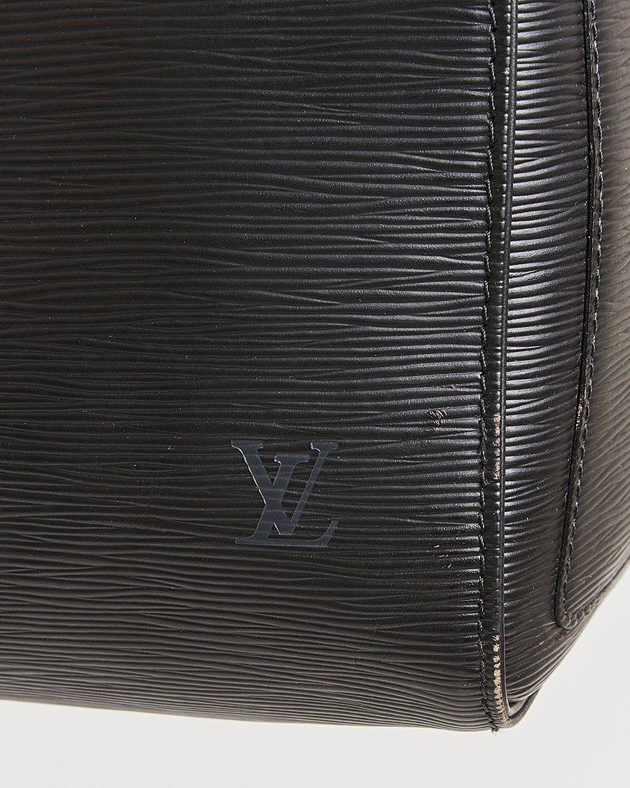 Men | Louis Vuitton Pre-Owned Keepall 45 Epi Leather Travel Bag Black | Louis Vuitton Pre-Owned | Keepall 45 Epi Leather Travel Bag Black