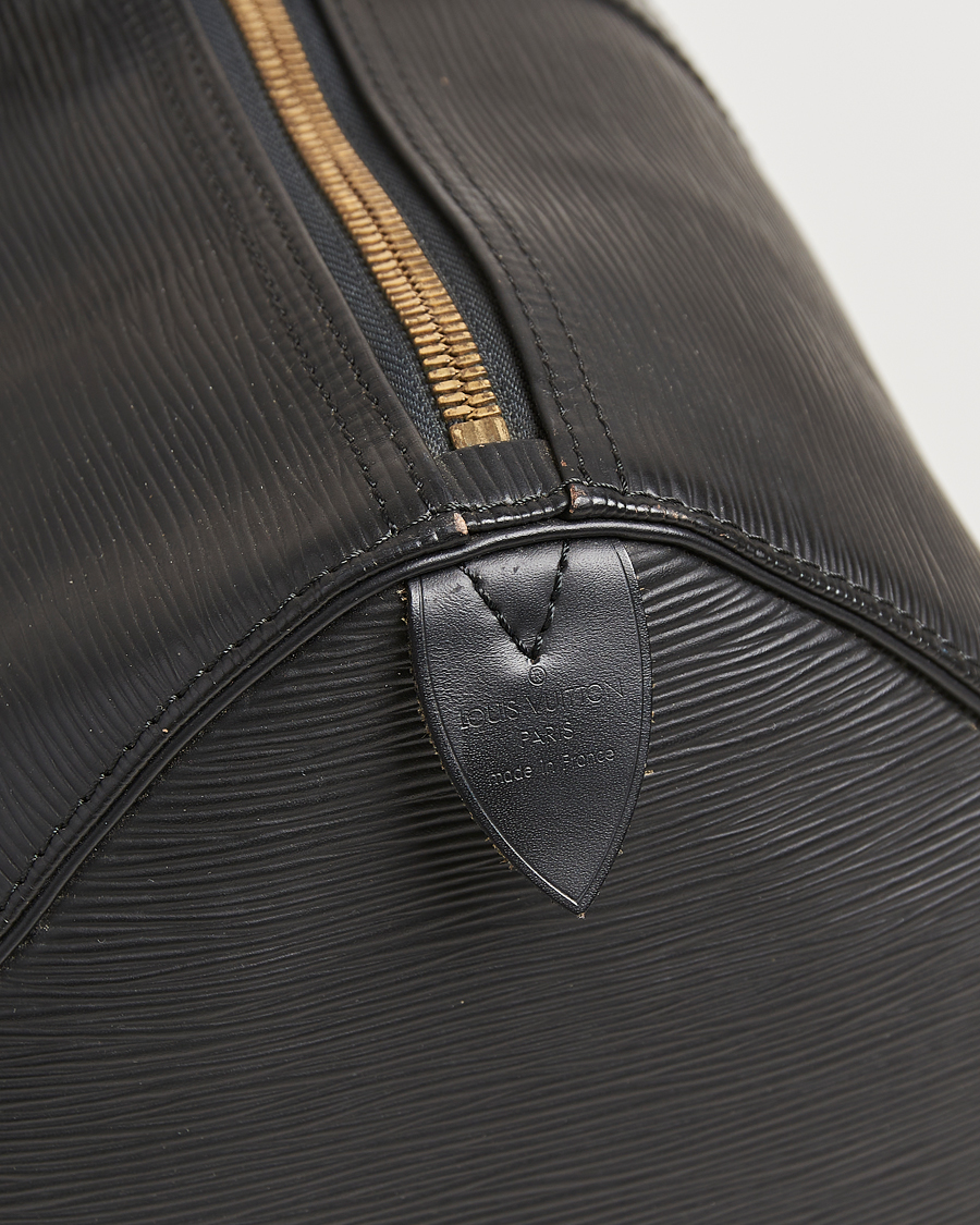 Men | Louis Vuitton Pre-Owned Keepall 45 Epi Leather Travel Bag Black | Louis Vuitton Pre-Owned | Keepall 45 Epi Leather Travel Bag Black