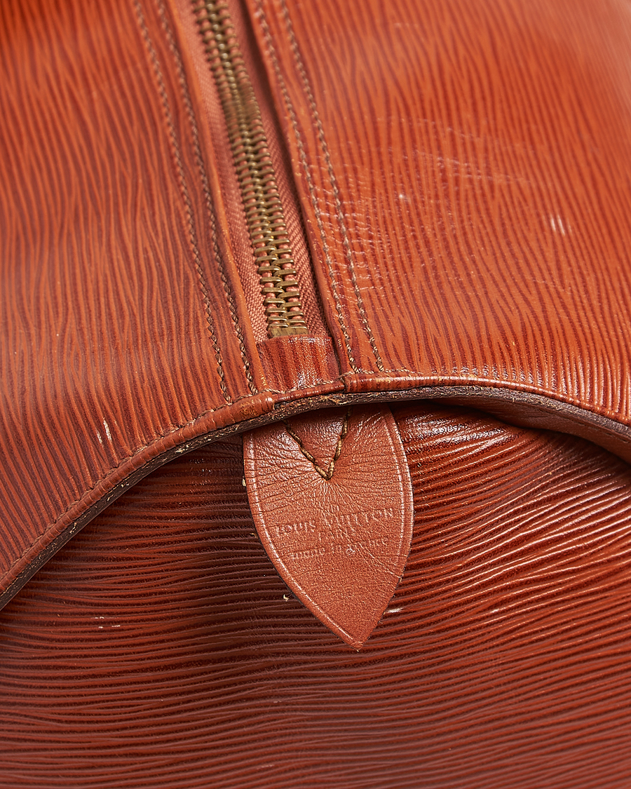 Louis Vuitton Pre-Owned Keepall 50 Epi Leather Travel Bag Brown at