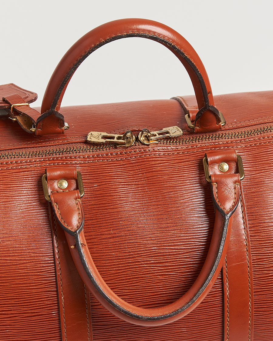 Louis Vuitton Pre-Owned Keepall 50 Epi Leather Travel Bag Brown at