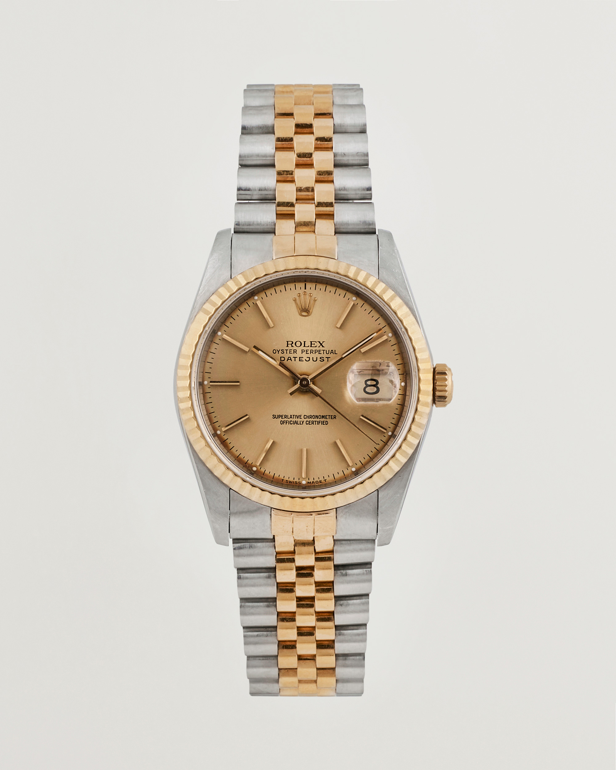 Rolex Pre-Owned Datejust G/S 16233 Silver at CareOfCarl.com