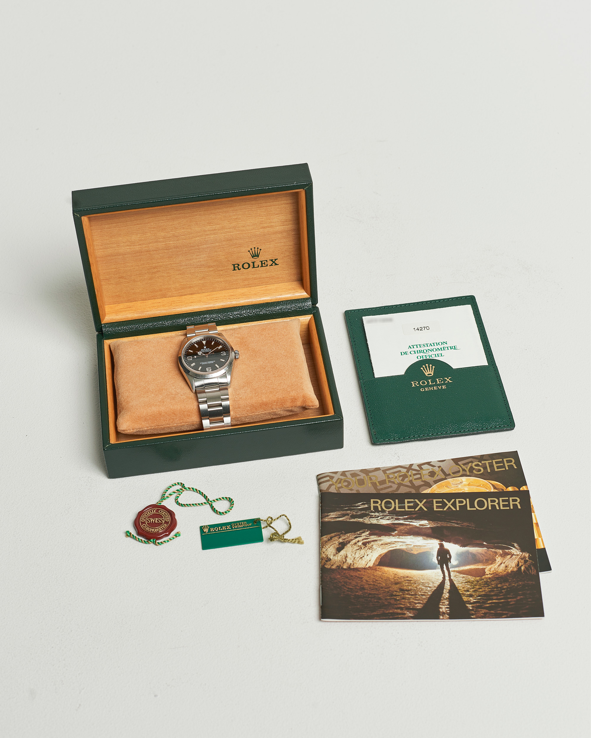 Rolex Pre-Owned Explorer 14270 Silver at CareOfCarl.com