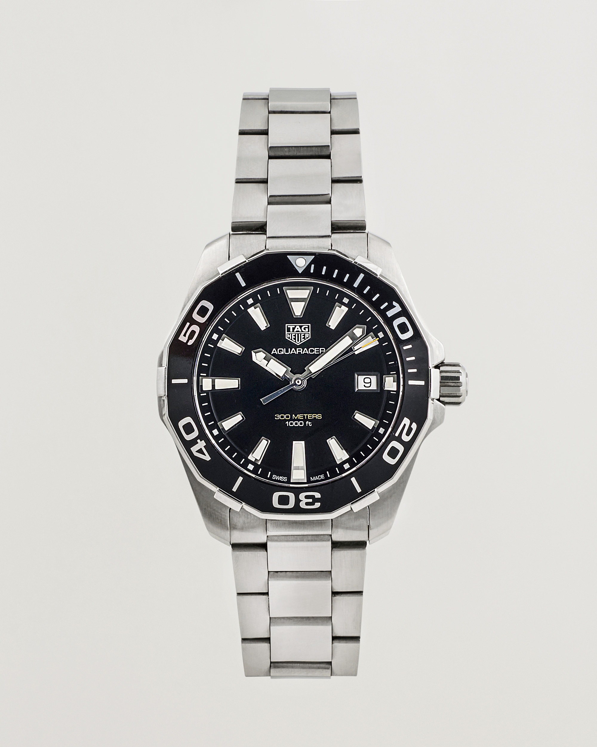 Men | Tag Heuer Pre-Owned Aquaracer 300M Silver | Tag Heuer Pre-Owned | Aquaracer 300M Silver