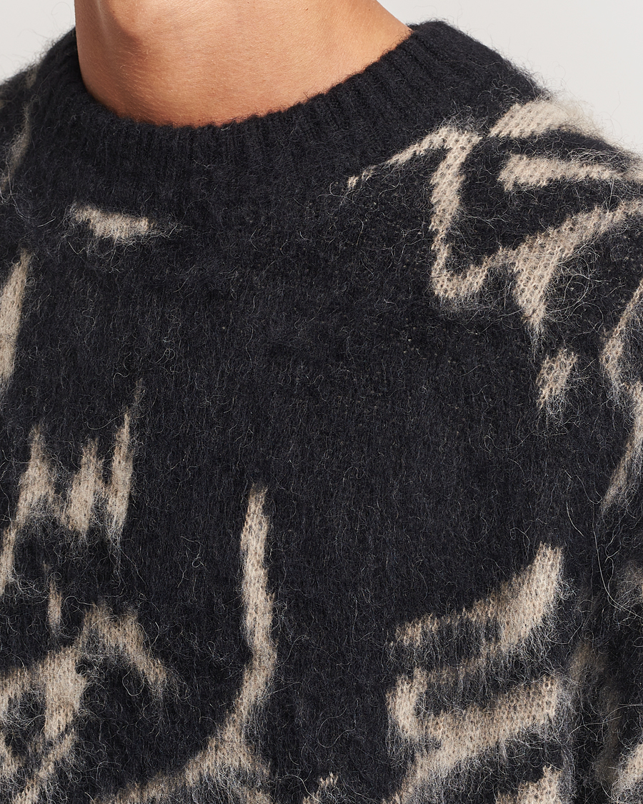 J.Lindeberg Falkor Jacquard Knit Sweater Black at CareOfCarl.com