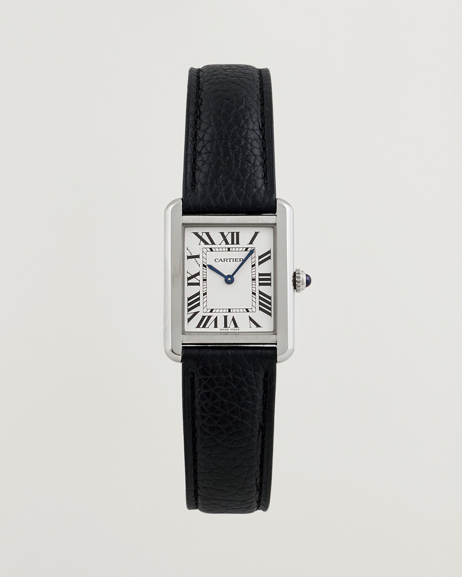 Men | Cartier Pre-Owned Tank SoloWSTA0030 Silver | Cartier Pre-Owned | Tank SoloWSTA0030 Silver