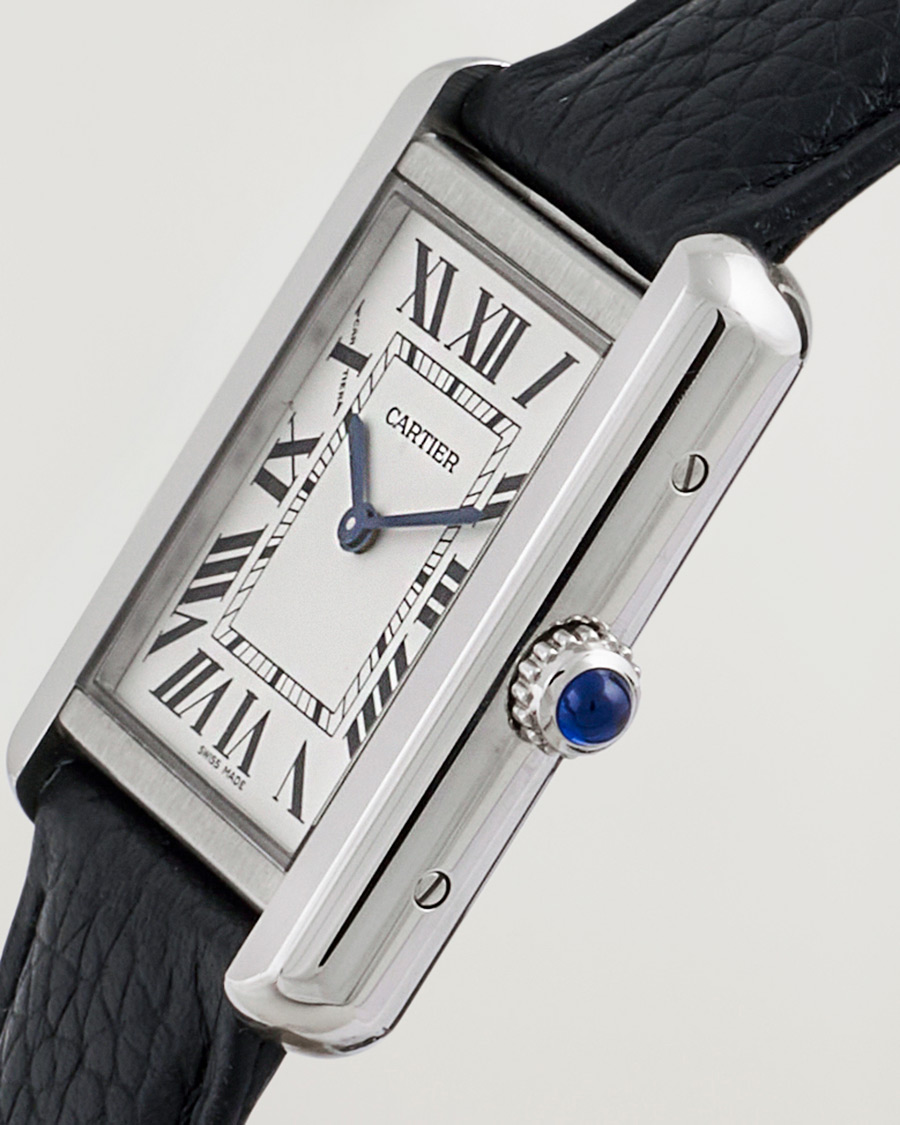 Men | Cartier Pre-Owned Tank SoloWSTA0030 Silver | Cartier Pre-Owned | Tank SoloWSTA0030 Silver