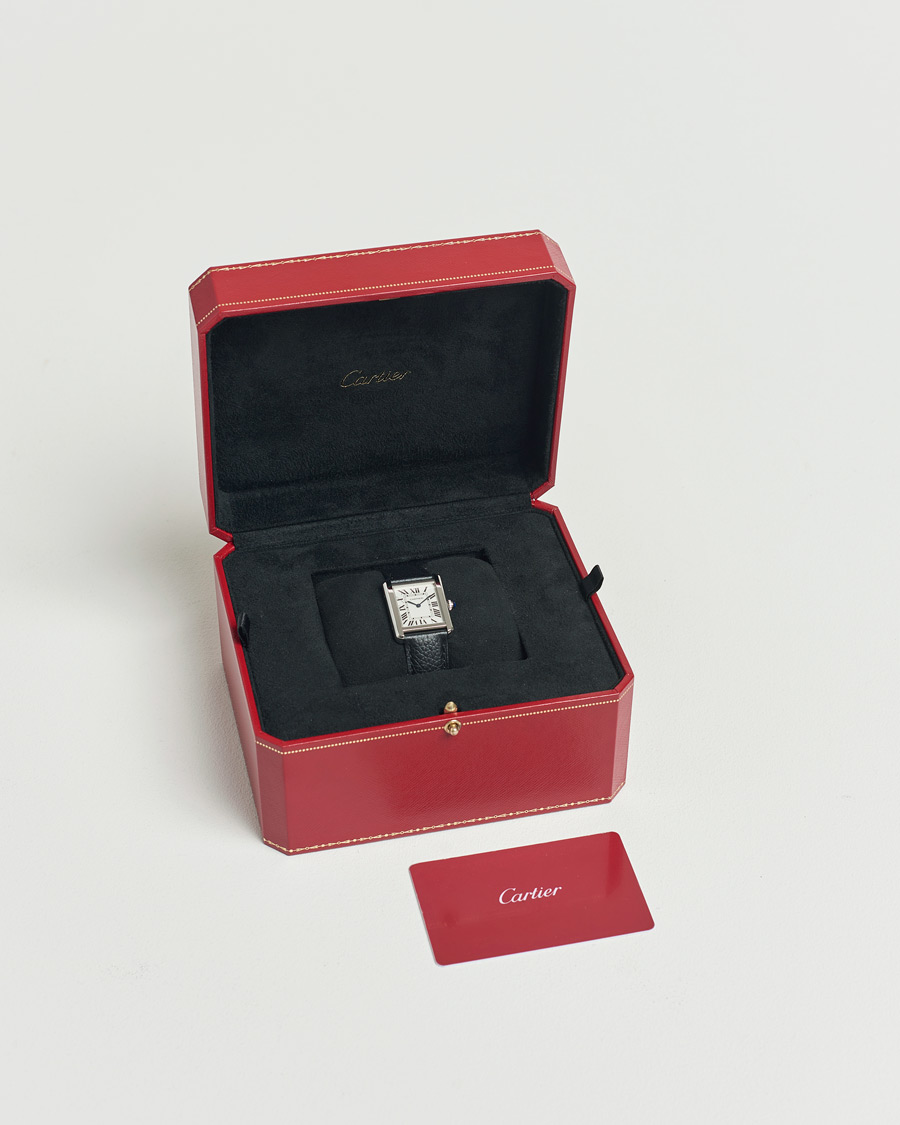 Men | Cartier Pre-Owned Tank SoloWSTA0030 Silver | Cartier Pre-Owned | Tank SoloWSTA0030 Silver