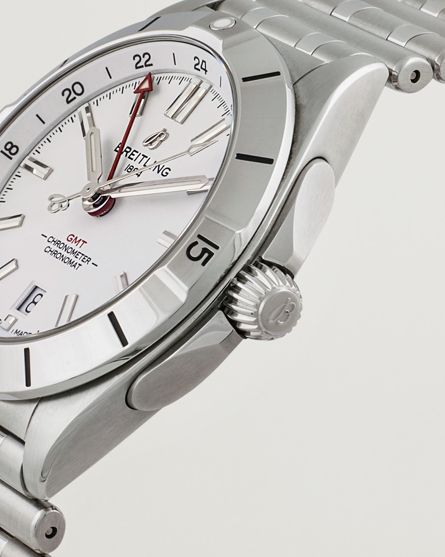 Men | Breitling Pre-Owned Chronomat GMT A32398 Silver | Breitling Pre-Owned | Chronomat GMT A32398 Silver