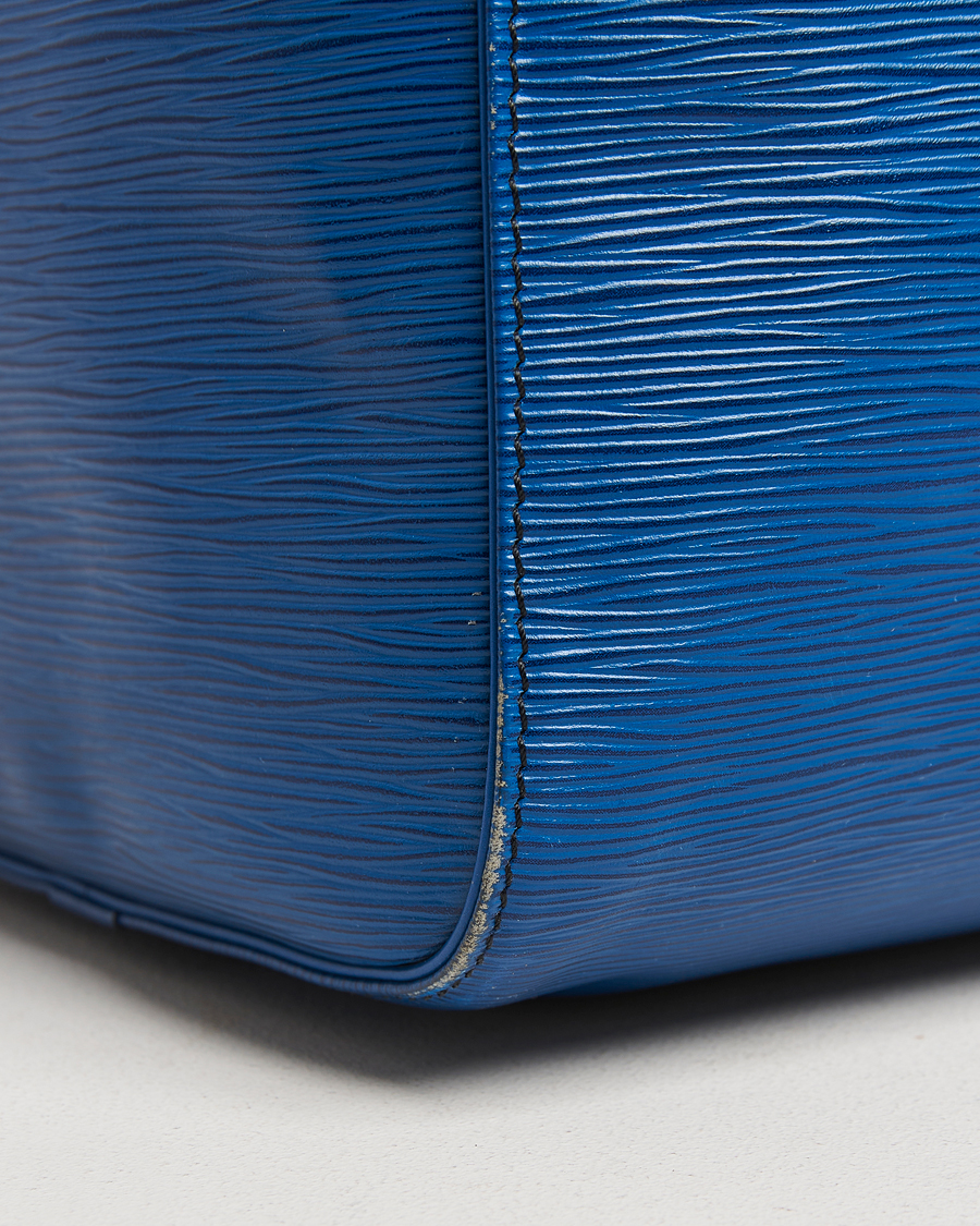 Men | Louis Vuitton Pre-Owned Keepall 50 Epi Leather Travel Bag Blue | Louis Vuitton Pre-Owned | Keepall 50 Epi Leather Travel Bag Blue